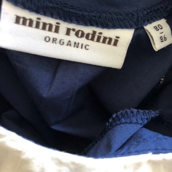 Mini Rodini Sailor Polka Dot Organic Dress - Picture 6 of 9